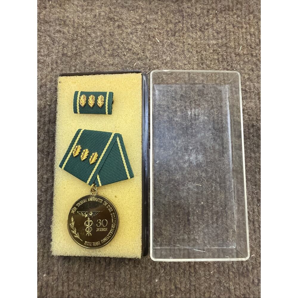 East Germany 30 Year Faithful Service Customs Medal 1931 With Ribbon